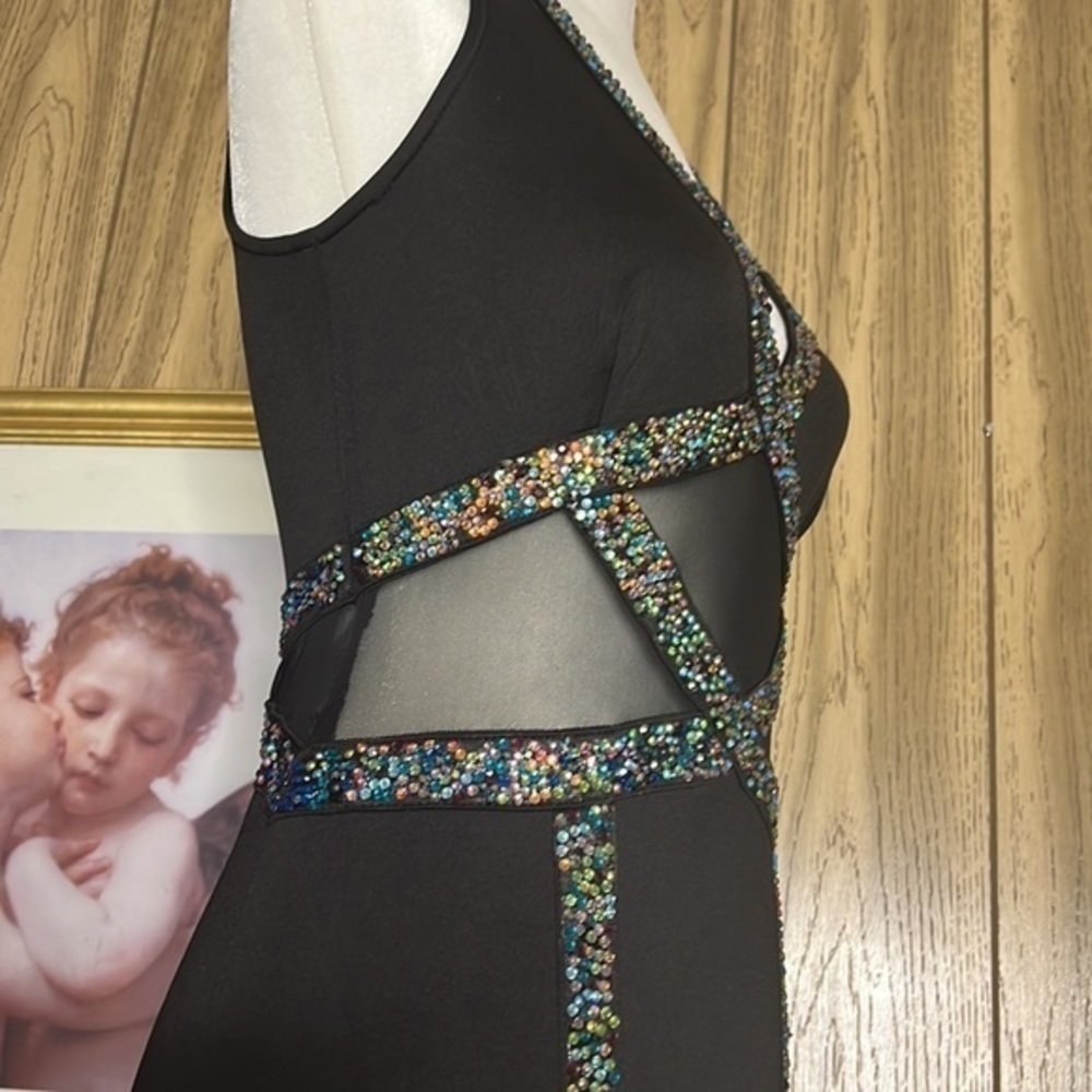 Avec Black Rhinestone Dress - Picture 13 of 16